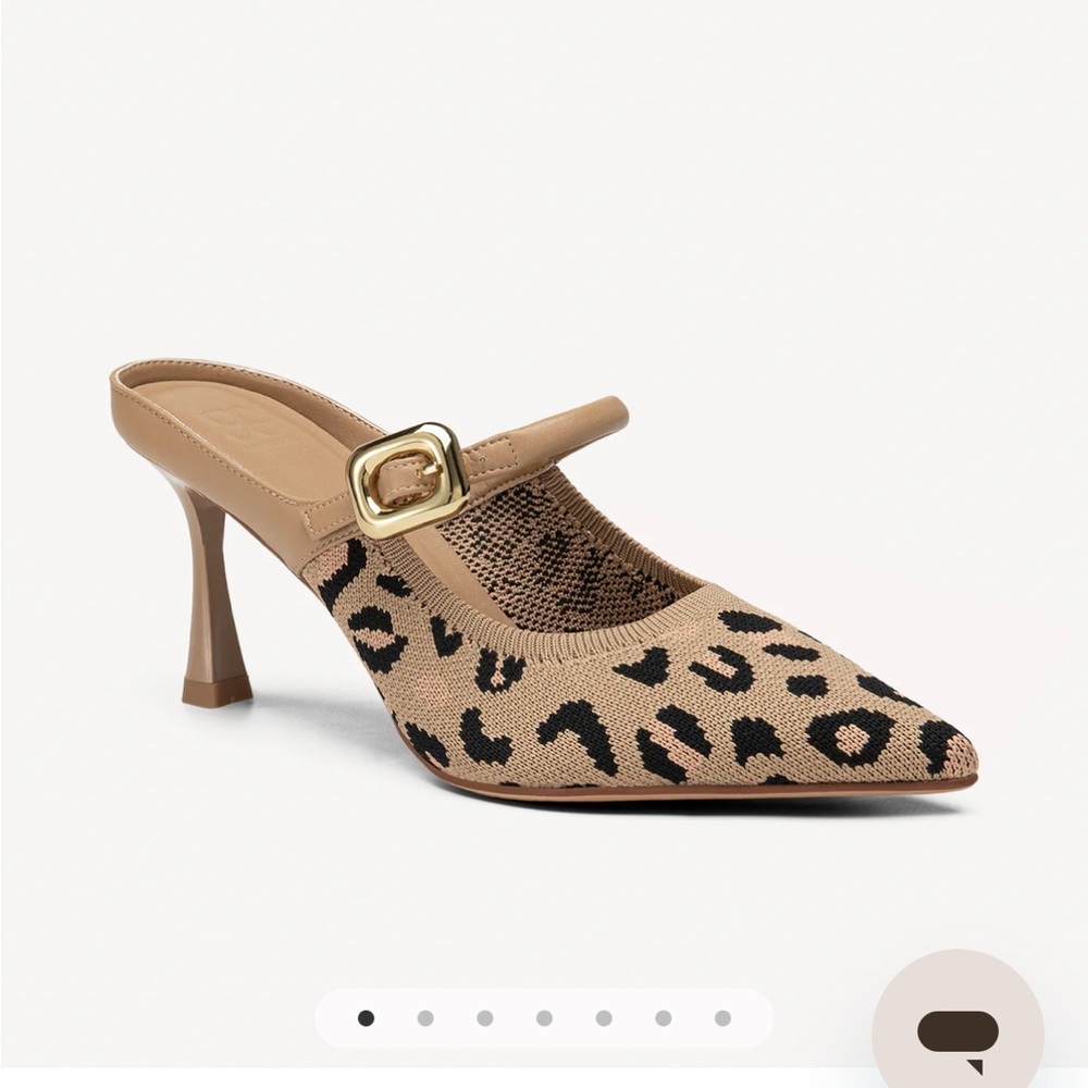 Elegant Tan Leopard Print Heels